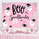 Lofaris Halloween Pink Photoshoot Backdrop for Children Party